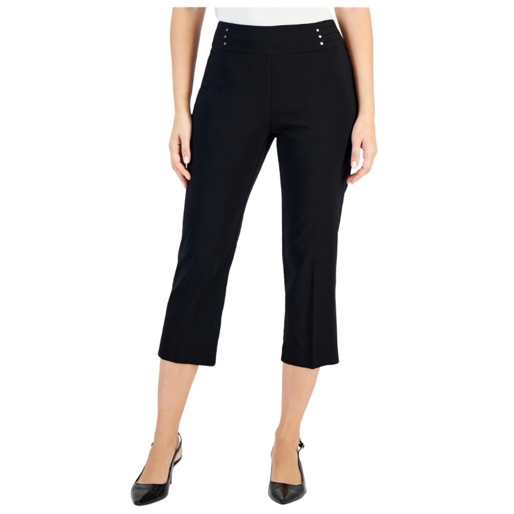 JM COLLECTION Embellished Pull-On Capri Pants Medium
C